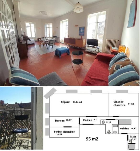 Les 7 Balcons, Comedie-gare, Parking, Spacieux Lumineux Appt Haussmannien